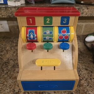 Melissa & Doug Sort & Swipe Cash Register wooden educational toy